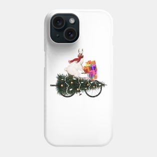 Llama Bringing Home Christmas Tree Phone Case