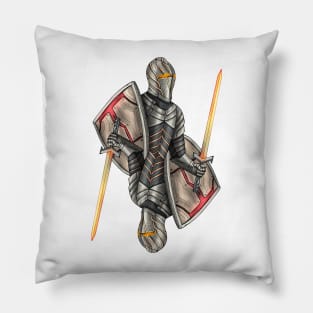 Futuristic knight Pillow