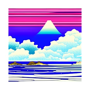 The extraordinary Fuji amidst a particularly colorful landscape. T-Shirt