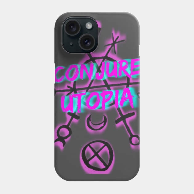 Conjure Utopia A E S T H E T I C Phone Case by MysticMuttering