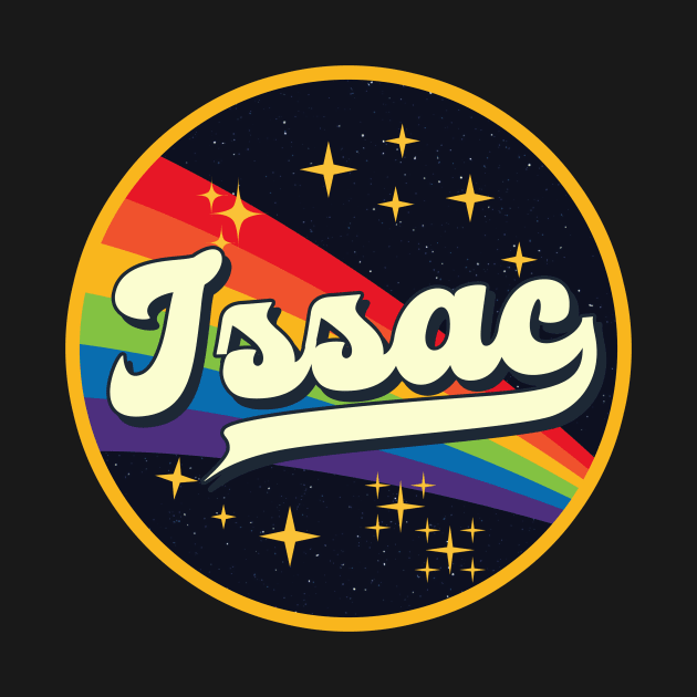 Issac // Rainbow In Space Vintage Style by LMW Art