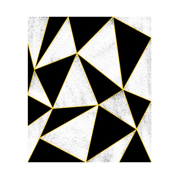 Black and White Pattern Yellow lines. by annaprendergast