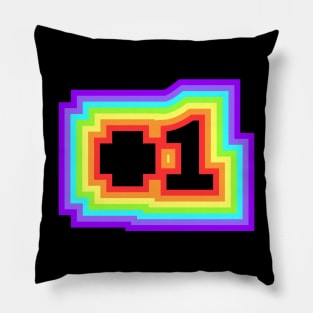 Plus 1 block rainbow Pillow