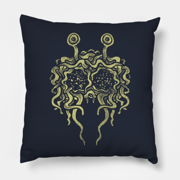 Flying Spaghetti Monster (pasta) Pillow by pastafarian