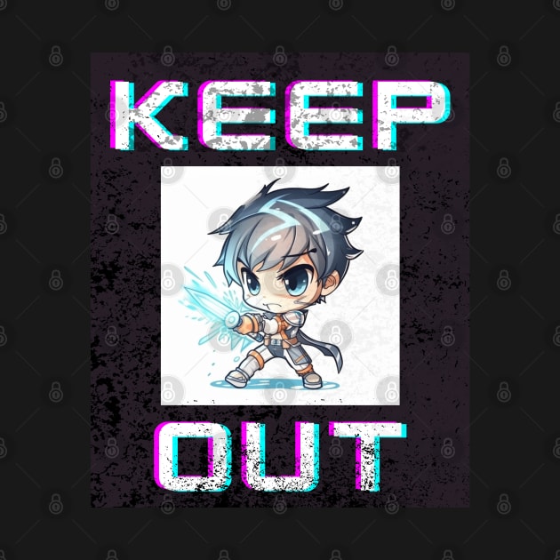 Keep Out - Anime Lover Game Sign by MaystarUniverse