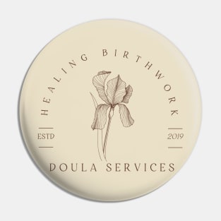 Healing Birthwork Logo Pin