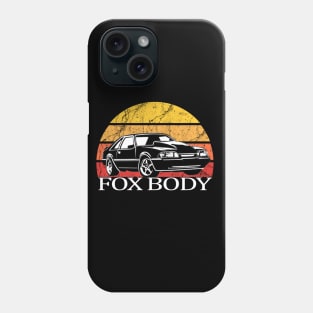 Mustang Foxbody American Fox body stang Muscle classic Car 5.0L Phone Case