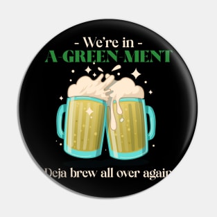 St Patricks day brew design Pin