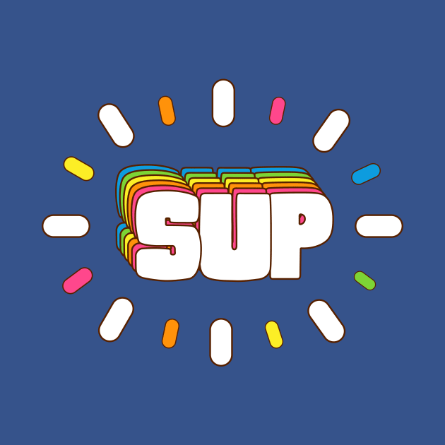 Sup! Colorful Slang Meme by Alice_Wieckowska