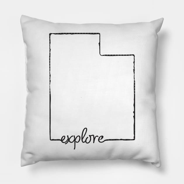 Explore Utah Pillow by Nataliatcha23