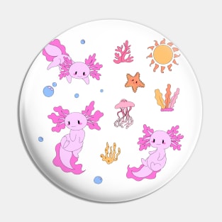 Axolotl Sticker Pack Pin