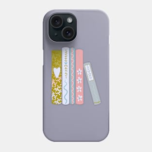 Pastel Reading Books Phone Case