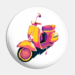 Vespa Full color Pin