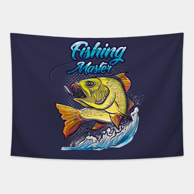 Fishing Outdoor Master Tapestry by FerMinem