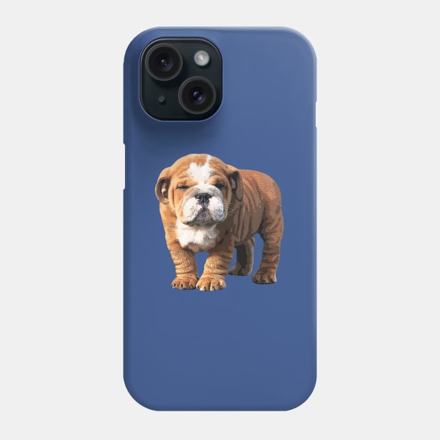 Bulldog Super Cute Puppy Dog Phone Case by ElegantCat