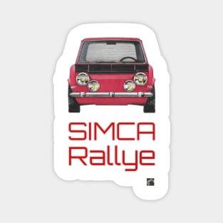 Geo3Doodles Simca Rallye Doodle Magnet