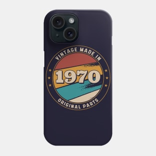 Vintage, Made in 1970 Retro Badge Phone Case