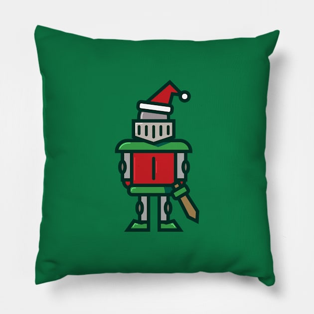 Christmas (K)night Pillow by zacrizy