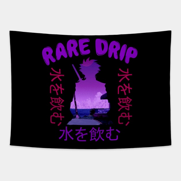 Rare Drip - Rare Japanese Vaporwave Aesthetic Tapestry by Rare Aesthetic