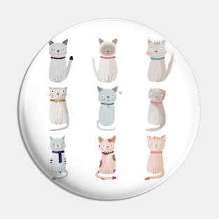 Cat Family Pin