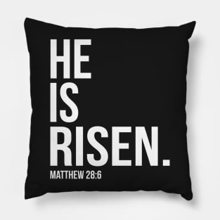 He Is Risen Bible Scripture Verse Christian Pillow