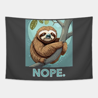 The Nope Sloth Tapestry