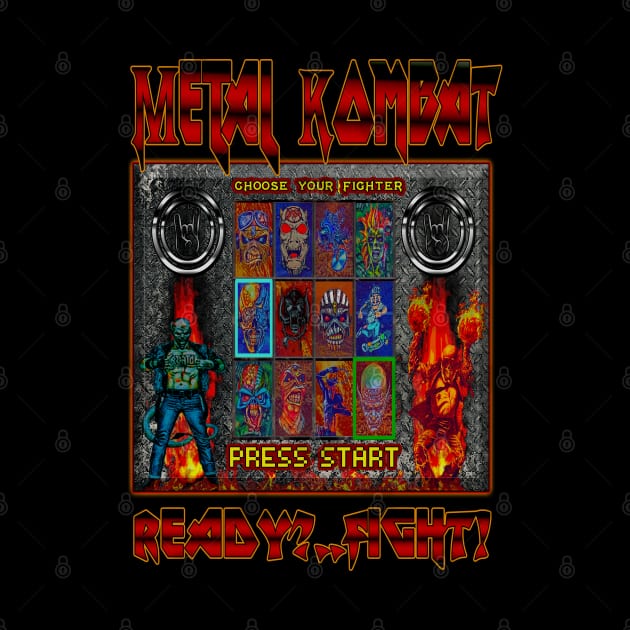 METAL KOMBAT! -80s Pixelated Vibes- by The Dark Vestiary