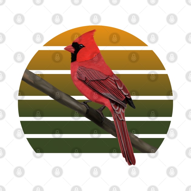 jz.birds Northern Cardinal Bird Art by jzbirds