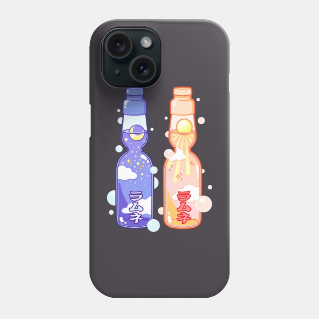 Ramune Sun + Moon Phone Case by Avery Ota