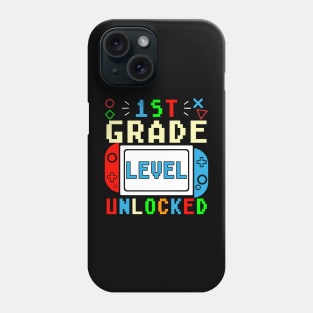 1st Grade Level Unlocked Video Game Phone Case