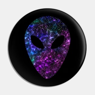 Alien space face Pin