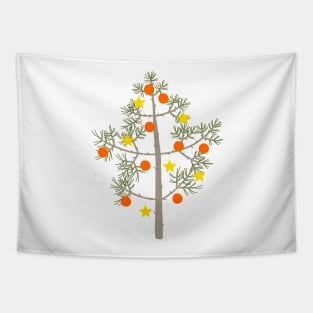 Little cute xmas tree Tapestry