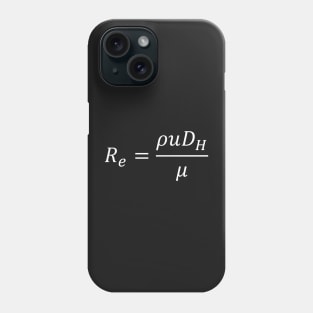 Reynolds Number, fluid dynamics, physics and engineering Phone Case