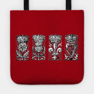 Emblems of the Four Kingdoms - England, Scotland, France and Ireland Tote