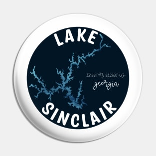 Lake Sinclair in Georgia Round Pin