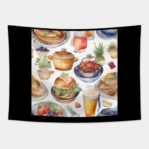 Be Kind to Food Servers Month Tapestry by Oldetimemercan