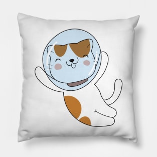 Cute and Funny ap lang space cat Pillow