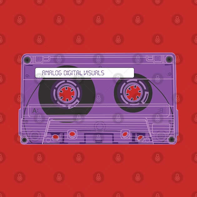 Cassette Tape (Royal Purple Colorway) Analog / Music by Analog Digital Visuals