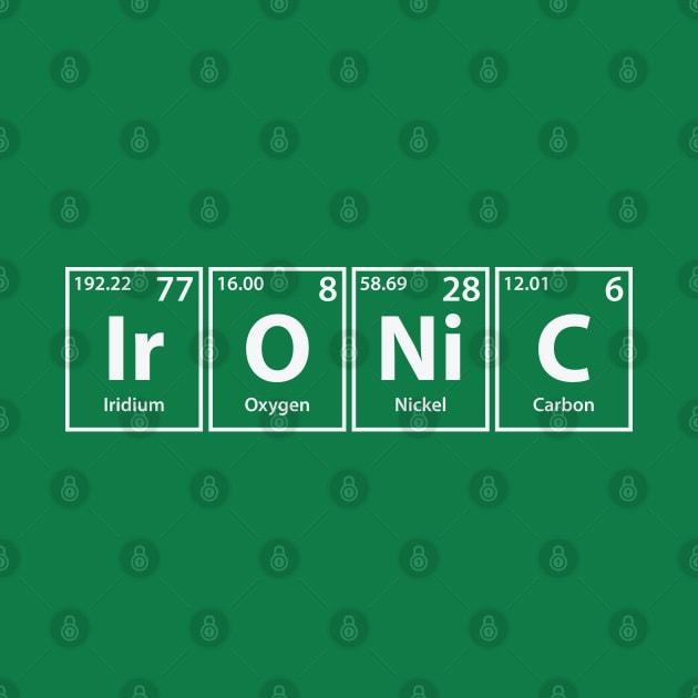 Ironic (Ir-O-Ni-C) Periodic Elements Spelling by cerebrands