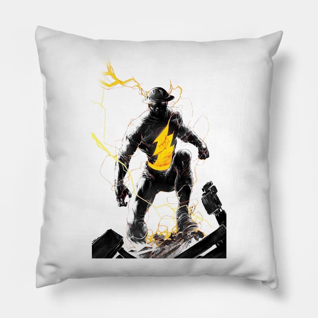 Vintage Flash Pillow by Shirts & Shenanigans 