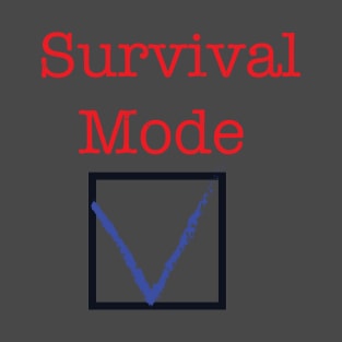 Survival Mode checked T-Shirt