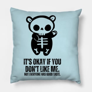 creepy cute bear Pillow