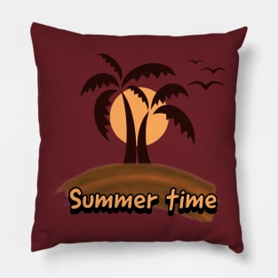 Summer time beach wear Pillow