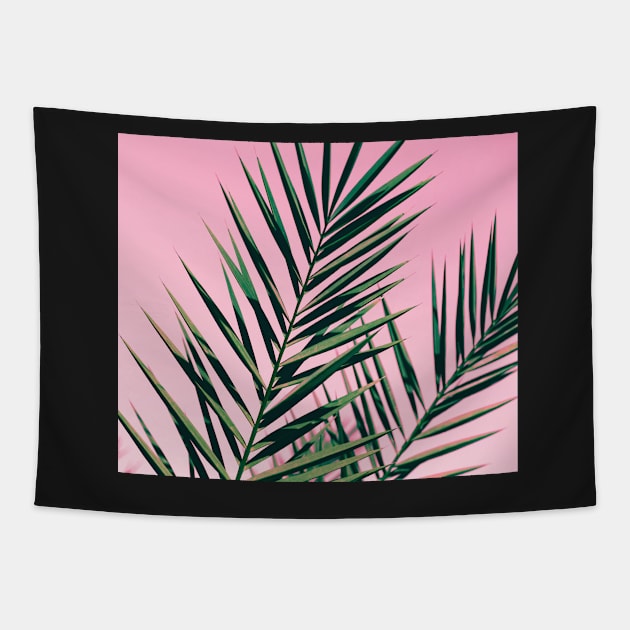 Graphic green botanicals Tapestry by ColorsHappiness