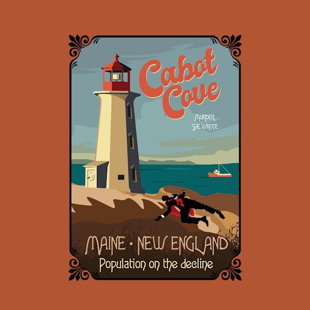 Cabot Cove Lighthouse and crime scene by BOEC Gear