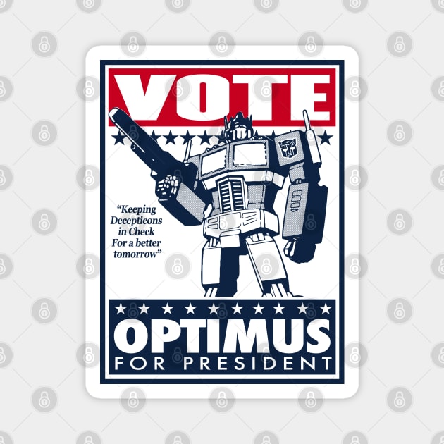 Transformers - GEN 1 - Vote Optimus Magnet by ROBZILLA