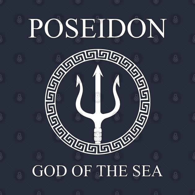 Poseidon Greek God of the Sea Trident by AgemaApparel