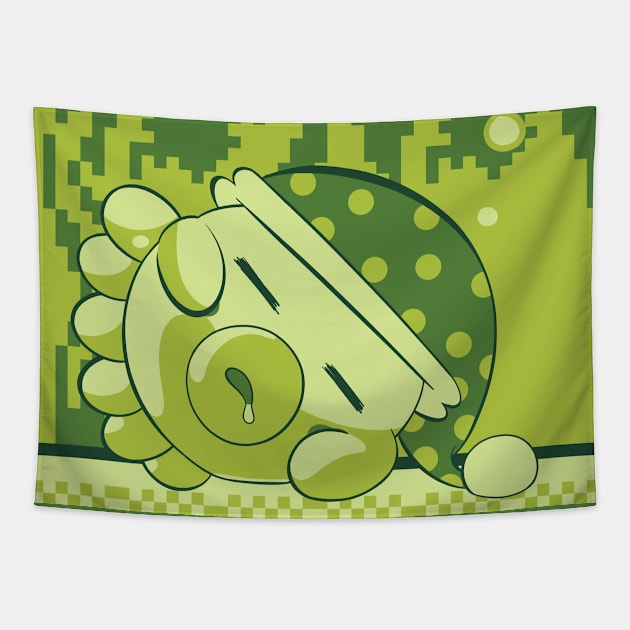 Sleepy Tako - Print Tapestry by tastelesssandwiches