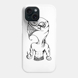 Alien muscle with tattoo Phone Case