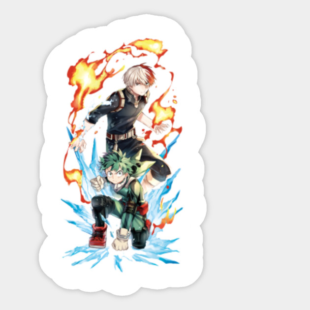Izuku Deku Midoriya Vs Shoto Todoroki My Hero Academia My